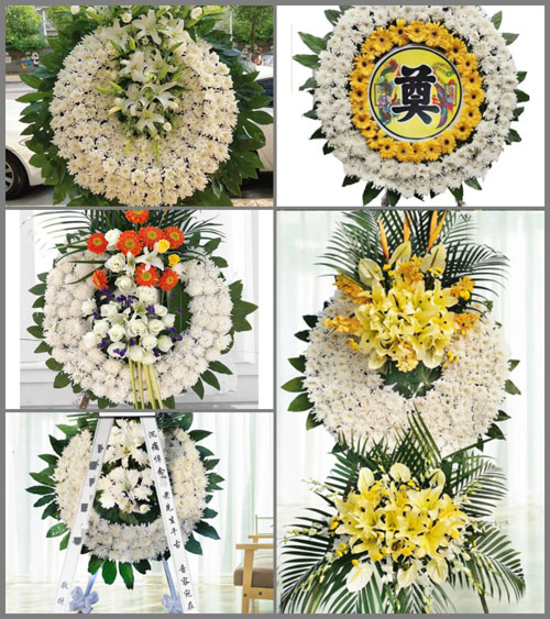 广东广州市白云区江高镇两上村花圈速递